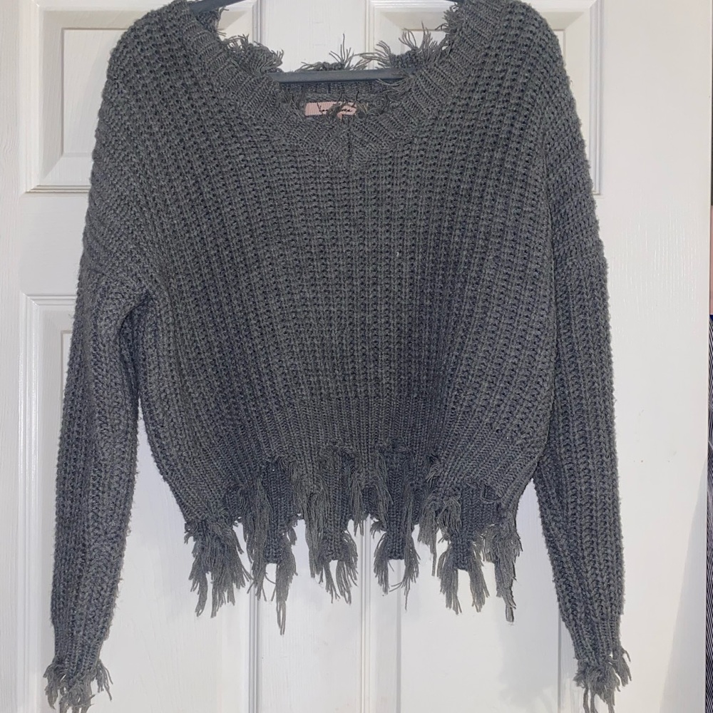 Rugged grey sweater